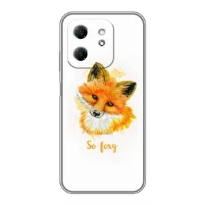 Чехлы с картинкой Лисички для Infinix Hot 50i (VPrint) (Девочка Лиса)