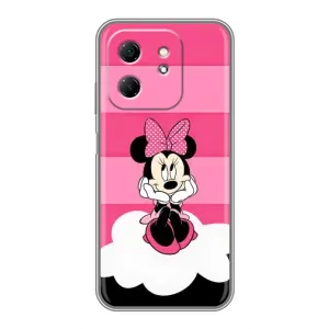 Эксклюзивный чехол для Infinix Hot 50i (AlphaPrint - Мультяшные) (Девочка Maus)