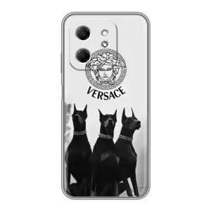 Чехлы VERSACE для Хот 50і (PREMIUMPrint) (Доберман Версаче)