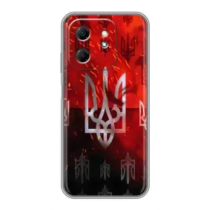 Украинские Чехлы для Infinix Hot 50i с картинкой УПА (AlphaPrint) (ГЕРБ УПА)