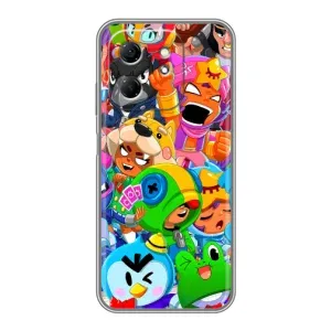 Чехол для Infinix Hot 50i Бравл Старс (VPrint)