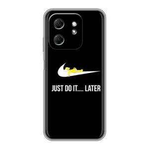 Чехол с Симпсонами для Infinix Hot 50i (VPrint) (Гомер Later)