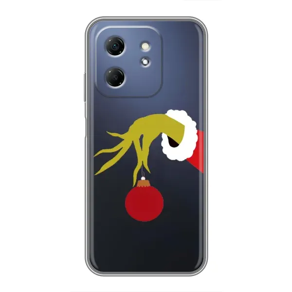 Чехол с принтом «Гринч с игрушкой» для Infinix Hot 50i Чехол с принтом «Гринч с игрушкой» для Infinix Hot 50i