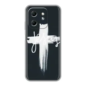Чехол для Infinix Hot 50i (AlphaPrint) - (Христианские) (Иисус)