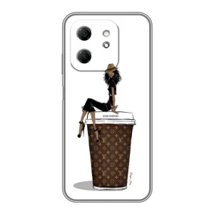 Чехлы Луи Витон для Infinix Hot 50i (AlphaPrint - LOUIS VUITTON) (кофе LOUIS VUITTON)