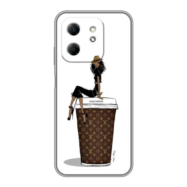 Чехол с принтом «кофе LOUIS VUITTON» для Infinix Hot 50i