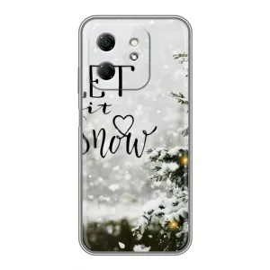 Новогодние, Праздничные Чехлы для Infinix Hot 50i - 2024 год (Let it snow)