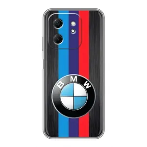 Чехол для Хот 50і - с принтом БМВ (AlphaPrint) (Лого BMW)
