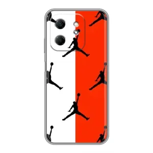 Чехлы для Infinix Hot 50i - с картинкой JORDAN (AlphaPrint) (Лого Джордан)
