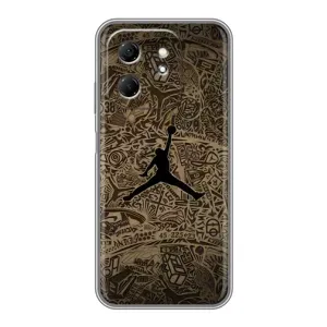 Чехлы для Infinix Hot 50i - с картинкой JORDAN (AlphaPrint) (Logo Jordan)