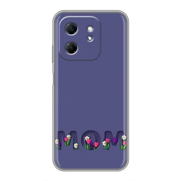 Чехол с принтом «Мама в цветах» для Infinix Hot 50i