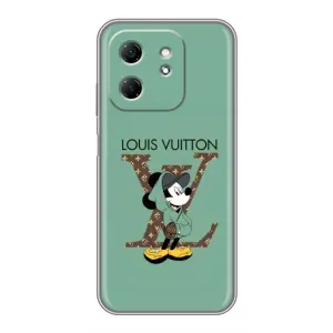 Чехлы Луи Витон для Infinix Hot 50i (AlphaPrint - LOUIS VUITTON) (Микки Маус LV)