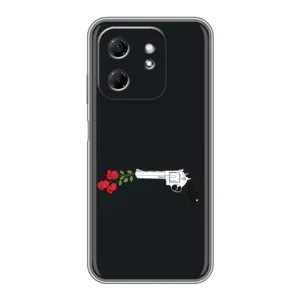 Чехлы (ART) Цветы на Infinix Hot 50i (VPrint) (Неожиданные цветы)