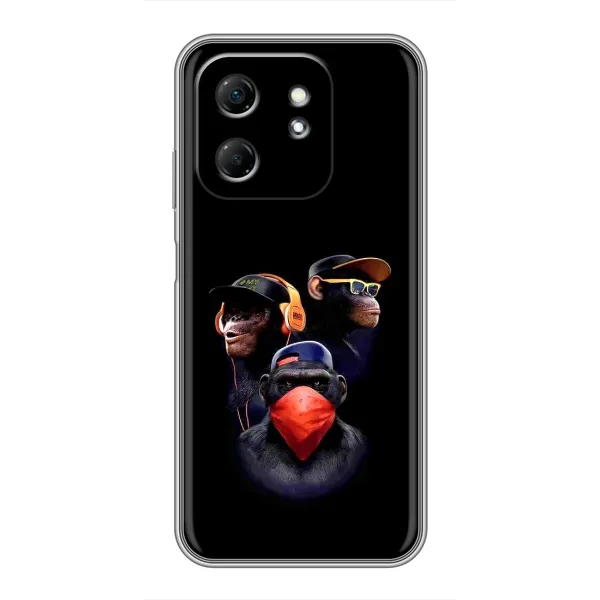 Чехол с принтом «Три обезьяны» для Infinix Hot 50i Чехол с принтом «Три обезьяны» для Infinix Hot 50i
