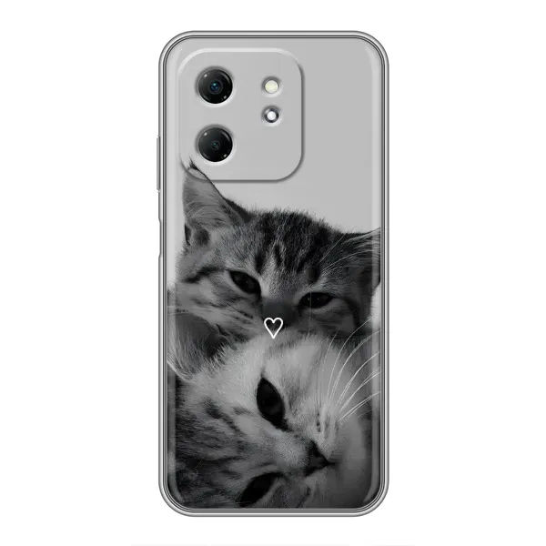 Чехол с принтом «Пара котов» для Infinix Hot 50i