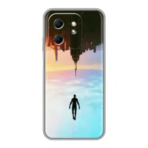 Чохол з людиною павуком для Infinix Hot 50i - (AlphaPrint) (Людина павук)