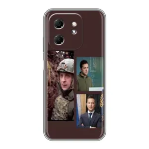 Чехол для Infinix Hot 50i (AlphaPrint - с принтом Зеленского)