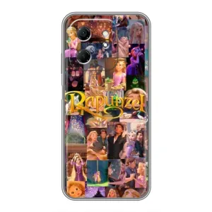 Чехол Рапунцель для Infinix Hot 50i (Коллаж Рапунцель)