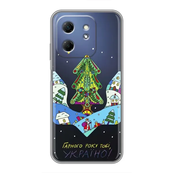 Чехол с принтом «Рождественский герб» для Infinix Hot 50i Чехол с принтом «Рождественский герб» для Infinix Hot 50i