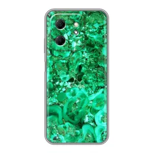 Мраморный чехол на Infinix Hot 50i (VPrint) (Салатный Мрамор)