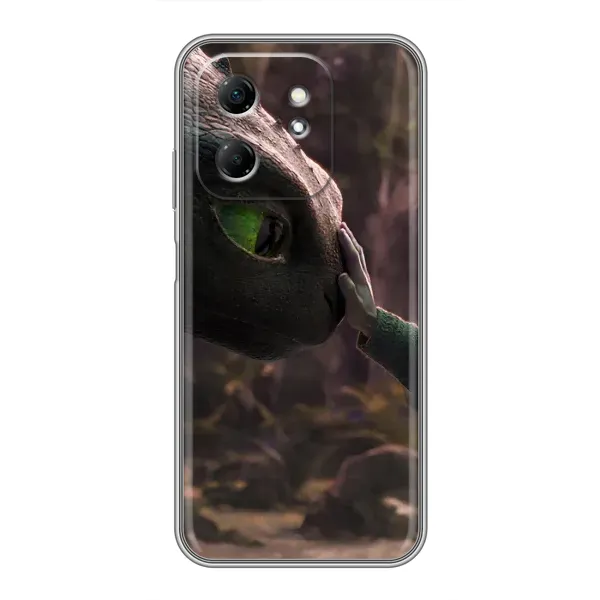 Чохол з принтом «Сцена з драконом» для Infinix Hot 50i