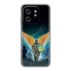 Чехлы с картинкой ЗСУ для Infinix Hot 50i (AlphaPrint) (Солдат ЗСУ)