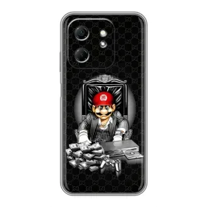 Чехлы с крутыми принтами для Infinix Hot 50i - (PREMIUMPrint) (Супер Марио)
