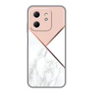 Мраморный чехол на Infinix Hot 50i (VPrint) (Тройной мрамор)