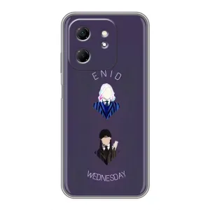 Чохли Венсдей на Infinix Hot 50i Уенсдей (AlphaPrint) (Венздей і подруга)