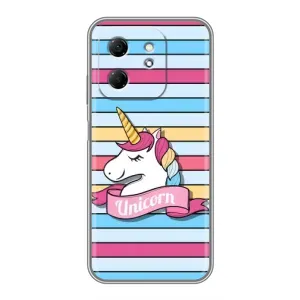 Чехол для Хот 50і - (Единорожки - Новинки) (AlphaPrint) (Unicorn)