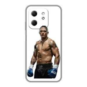 Чехол с картинкой Александр Усик для Infinix Hot 50i (Усик на белом)