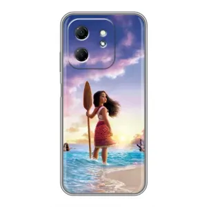 Чохол з мультфільмом Ваяна Infinix Hot 50i (Моана з веслом)