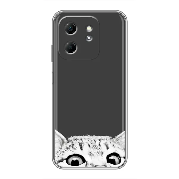 Чехол с принтом «Выглядывает кот» для Infinix Hot 50i