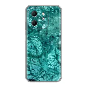 Мраморный чехол на Infinix Hot 50i (VPrint) (Зеленый мрамор)