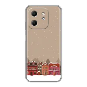 Новогодние, Праздничные Чехлы для Infinix Hot 50i - 2024 год (Зимний город)
