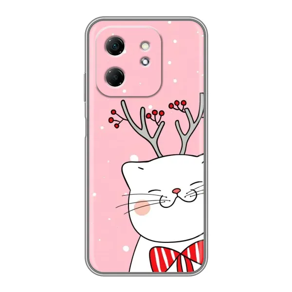Чехол с принтом «Зимний кот» для Infinix Hot 50i