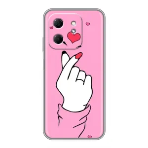 Чохол з принтом для Infinix Hot 50i (AlphaPrint - Знак сердечка) (Знак Love)