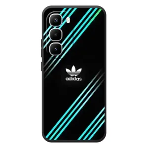 Чохли Адидас для Infinix Hot 60 Pro Plus (AlphaPrint) (Адідас з полосами)