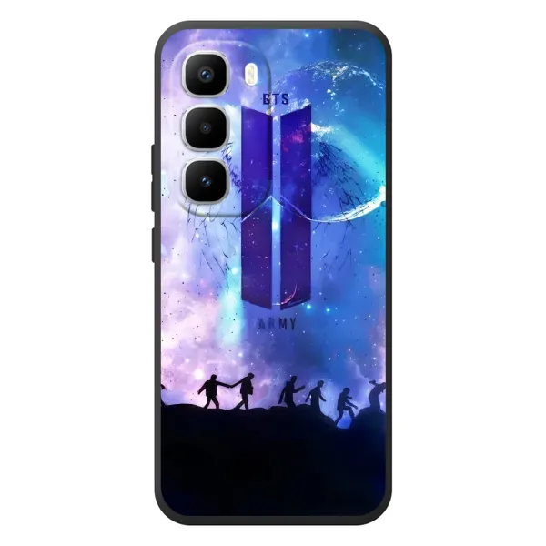 Чохол з принтом «Army BTS» для Infinix Hot 60 Pro Plus Чохол з принтом «Army BTS» для Infinix Hot 60 Pro Plus