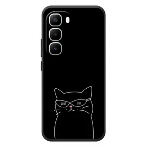 Чохол з малюнком кіт на Infinix Hot 60 Pro Plus (Байдужий кіт)