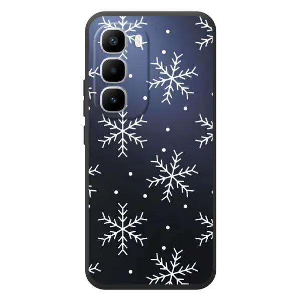 Чехол с принтом «Белые снежинки» для Infinix Hot 60 Pro Plus Чехол с принтом «Белые снежинки» для Infinix Hot 60 Pro Plus