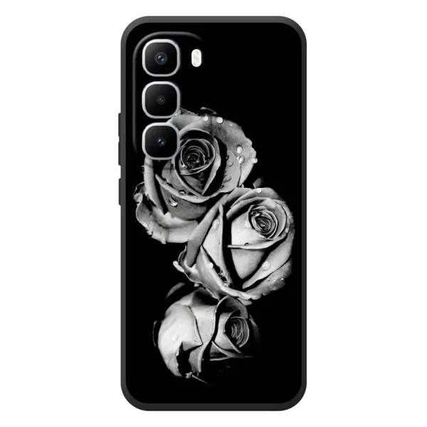 Чохол з принтом «Чорна троянда» для Infinix Hot 60 Pro Plus Чохол з принтом «Чорна троянда» для Infinix Hot 60 Pro Plus