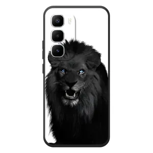 Чохли з картинкою животних Infinix Hot 60 Pro Plus (Чорний ЛЕВ)