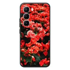 Чохли з квітами для Infinix Hot 60 Pro Plus (VPrint) (Квіти червоні)