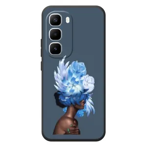Чехлы (ART) Цветы на Infinix Hot 60 Pro Plus (VPrint) (Квіти на голові)