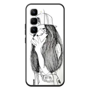 Чохол з друком для Infinix Hot 60 Pro Plus - (Мода) (AlphaPrint) (Фото дівчини)