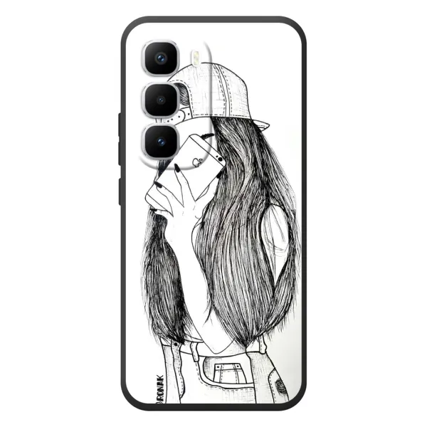 Чохол з принтом «Фото дівчини» для Infinix Hot 60 Pro Plus