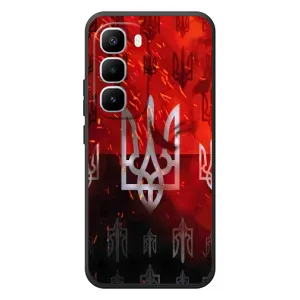 Украинские Чехлы для Infinix Hot 60 Pro Plus с картинкой УПА (AlphaPrint) (ГЕРБ УПА)