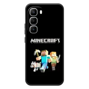 Чохол Майнкрафт на Infinix Hot 60 Pro Plus (AlphaPrint) Minecraft (герої Minecraft)
