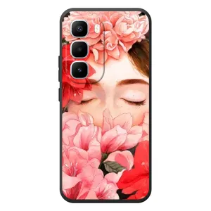 Чехлы (ART) Цветы на Infinix Hot 60 Pro Plus (VPrint) (Очі в квітах)